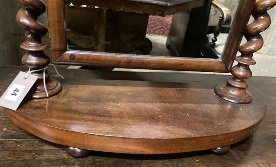 A Victorian mahogany toilet mirror, 52 x 58cm